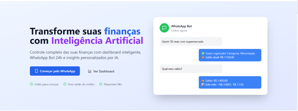Exemplo de landing page digital